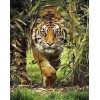 Diamond painting tijger in de jungle