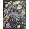 Diamond painting tekst life is what you baker it