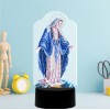 Diamond painting nachtlampje Maria | Met 7 kleuren verlichting