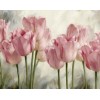 Diamond painting roze tulpen