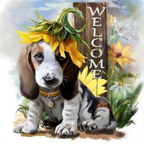 Diamond painting hond beagle