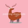 Diamond painting hert cartoon