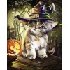 Diamond painting Halloween kat