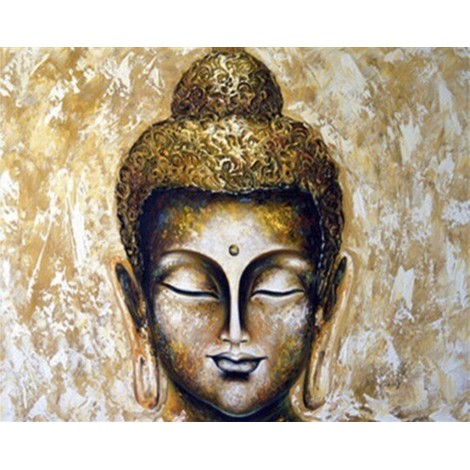 Diamond painting gouden buddha