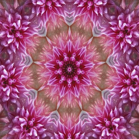 Diamond painting mandala roze