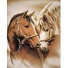Diamond painting verliefde paarden