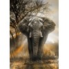 Diamond painting olifant Afrika