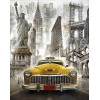Diamond painting New York taxi