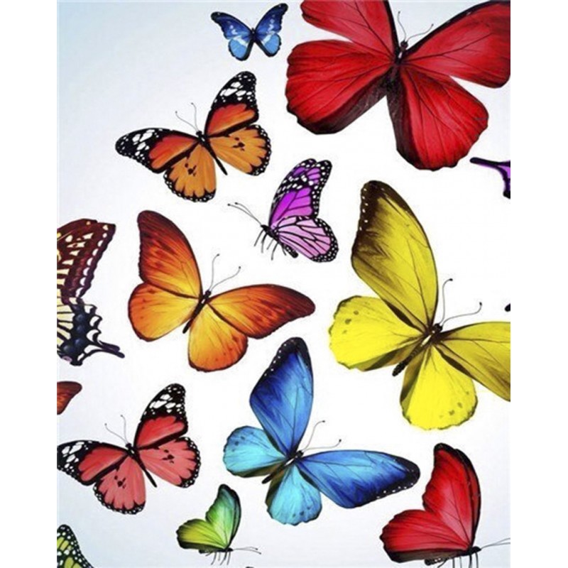 Diamond painting vlinders